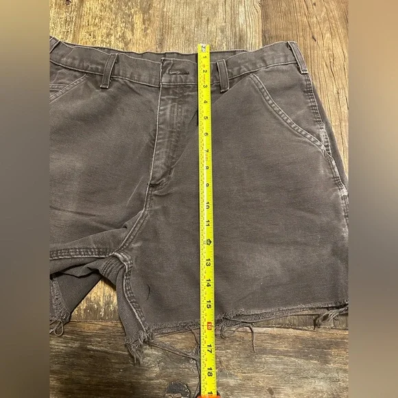 Carhartt Men's Dark Gray Jean Shorts - Picture 3 of 5